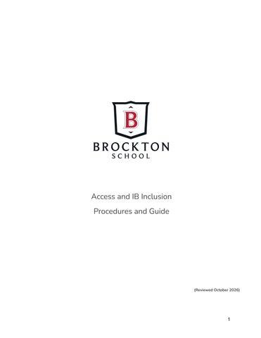 #505 - IB SEN Access and Inclusion Procedures and Guide - Google Docs