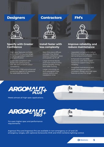 Argonaut Plus × Argonaut Pro Weatherproof Battens 灯饰手册 第 5 页