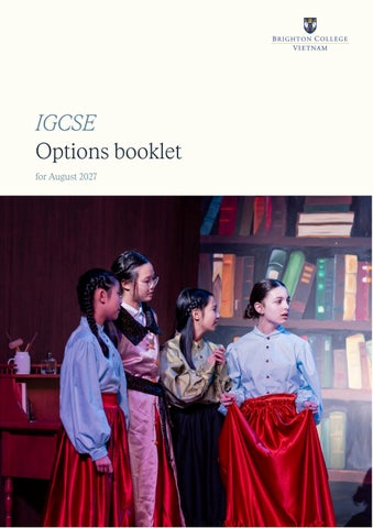 (EN) Brighton College Vietanm - IGCSE Options booklet for August 2027