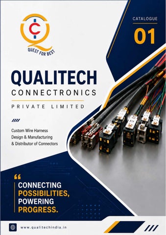 Qualitech India Product Catalogue | Electronic Connectors & Connectivity Solutions