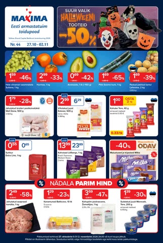 Maxima kliendileht 27.10-2.11