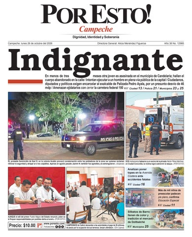 PORTADA POR ESTO CAMPECHE, LUNES 26 DE OCTUBRE DE 2026