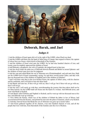 English - Deborah, Barak, and Jael