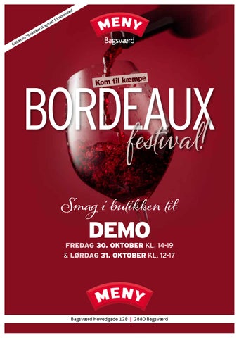 MENY Bagsværd 29.10.2026 - Bordeaux festival LOW