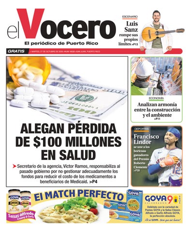 EL VOCERO | Edición martes, 27 de octubre de 2026 