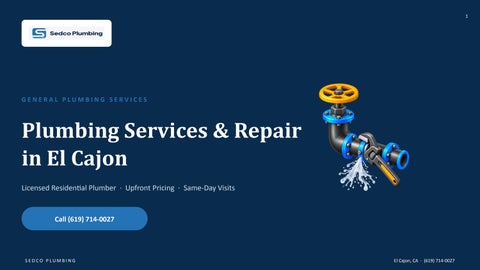 Sedco-Plumbing-General-Plumbing-PPT
