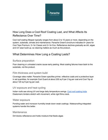 REQ-3266 - How Long Does a Cool Roof Coating Last, and What Affects Its Reflectance Over Time_
