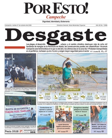 PORTADA POR ESTO CAMPECHE, MARTES 27 DE OCTUBRE DE 2026
