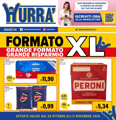 Volantino Hurrà (29 ottobre - 11 novembre 2026)