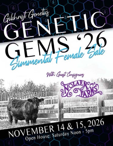 Gilchrist Genetic Gems Female Sale 2026 by GilchristCreativeStudio - Issuu