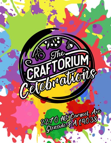 Craftorium Celebrations Party Menu
