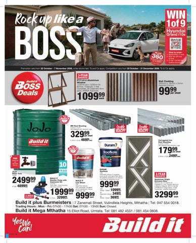 129 - KZN PLATE 26 - BUILD IT plus BURMEISTERS & BUILD IT MTHATHA OCTOBER 2026 NATIONAL PROMOTION