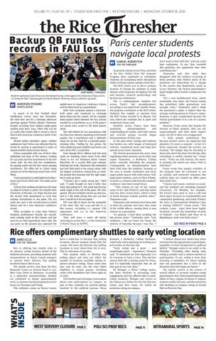 The Rice Thresher | October 28, 2026