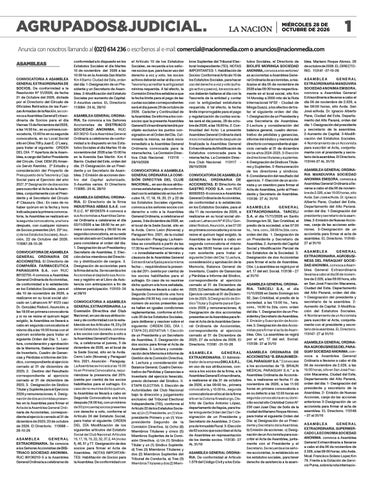 SUPLEMENTO - AGRUPADOS - EDICIÓN 11.416