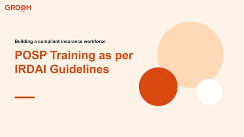 POSP-Training-IRDAI-Guidelines groomlms