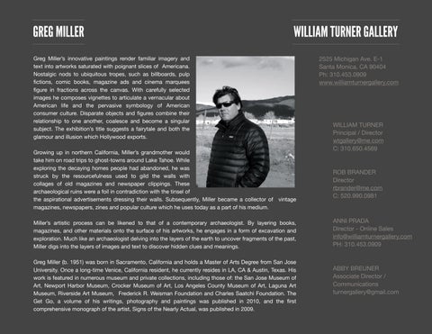 Greg Miller Tearsheet 第 1 页
