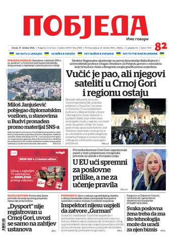 Dnevni list POBJEDA 27.10.2026.