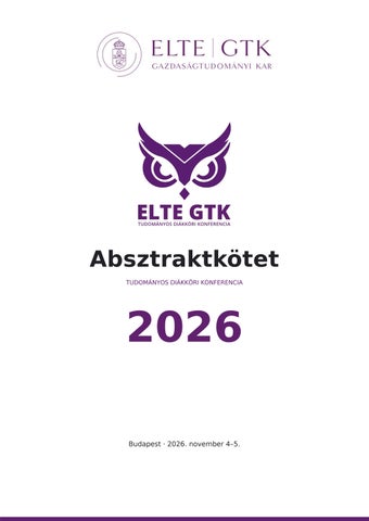Absztraktkötet TDK 2026