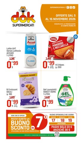 Offerte dal 5 al 16 Novembre Lecce