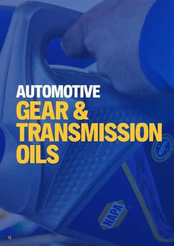 NAPA Lubricants 家具手册 第 12 页