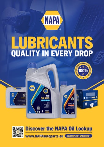 NAPA Lubricants 家具手册 第 1 页