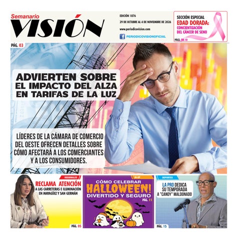 Periódico Visión E-1876 • 29 de octubre al 4 de noviembre de 2026