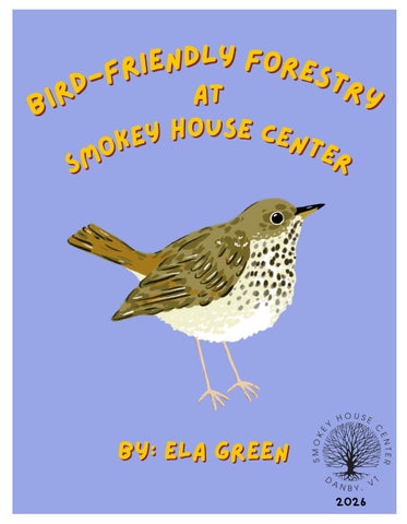 Bird-Friendly Forestry by Ela Green