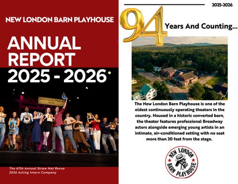 New London Barn Playhouse Annual Report 2025/2026