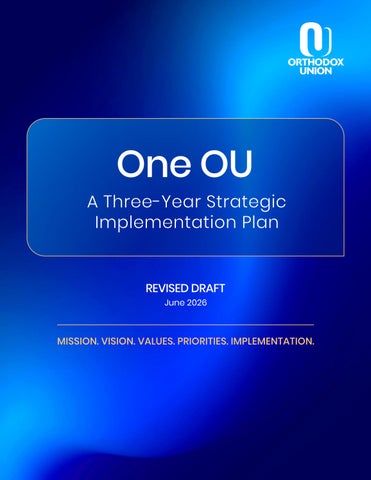 One OU Strategic Implementation Plan Executive Summary