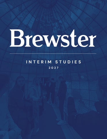 2027 Brewster Interim Studies Viewbook