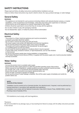INTEGRATED 智能 TOILET – USER × INSTALLATION MANUAL 第 2 页