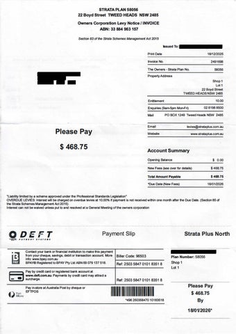 Financial and Leasing Information - 1 and 2 22 Boyd St