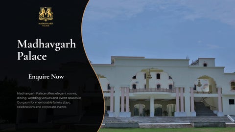 Hotel for Wedding in Gurgaon – Madhavgarh Palace