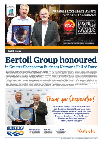 2025 Greater Shepparton Business Excellence Awards Winners Feature