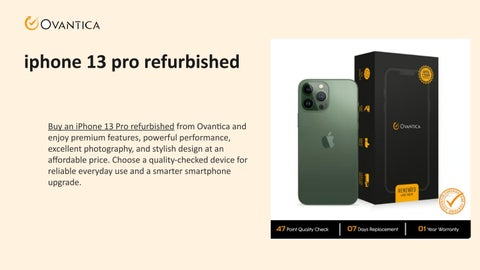 Ovantica_iphone 13 pro refurbished