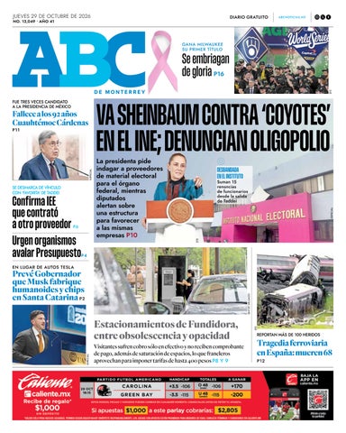 ABC JUEVES 29 DE OCTUBRE DE 2026