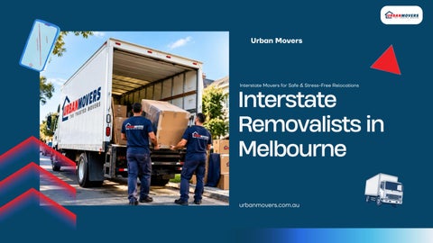Urban Movers: Your Trusted Partner for Local and Interstate Moving