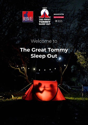 RBVE The Great Tommy Sleep Out - Digital Fundraising Pack