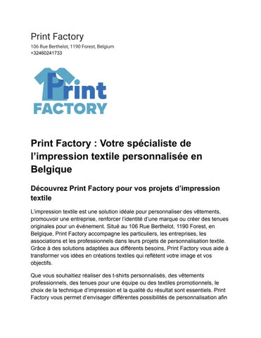 Print Factory