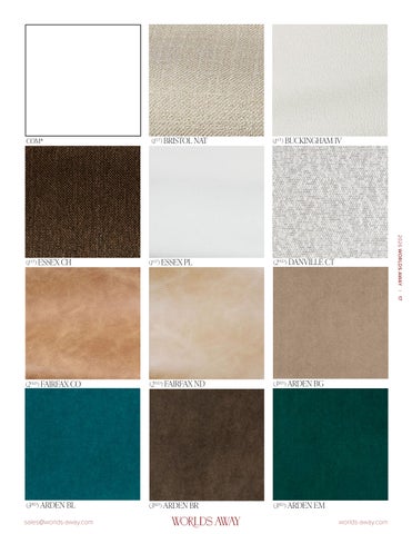 Worlds Away 定制 Upholstery Supplement 第 17 页