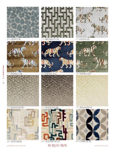 Worlds Away 定制 Upholstery Supplement 第 22 页