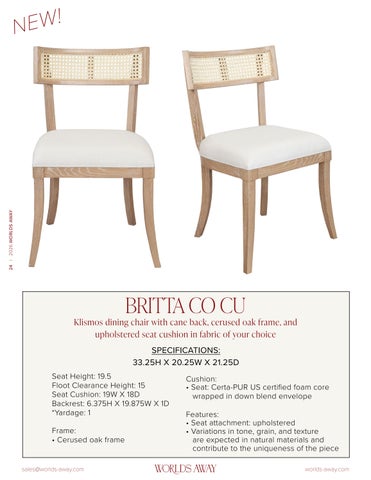 Worlds Away 定制 Upholstery Supplement 第 24 页