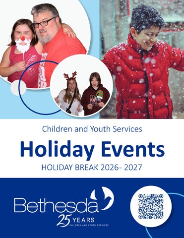 Bethesda Children and Youth Services | Holiday Events Mini Service Guide 2026