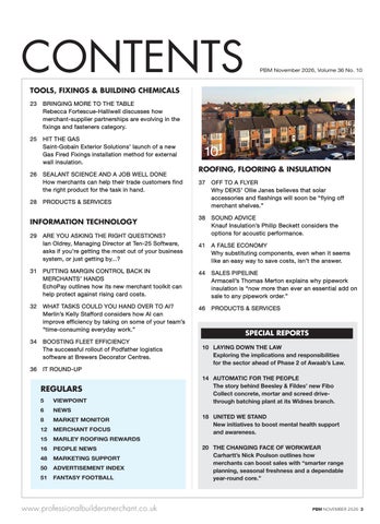 专业 Builders Merchant November 2026 第 3 页