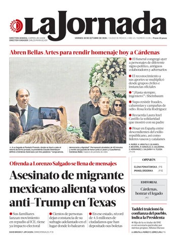 La Jornada 30/10/2026