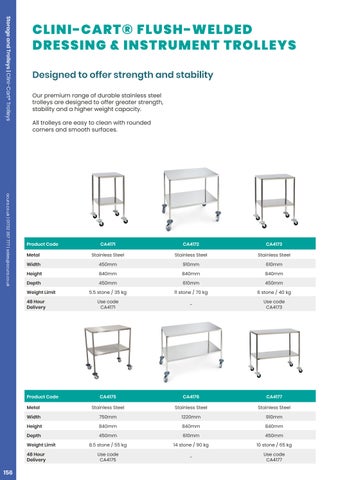 Ocura Healthcare 2026/27 收纳 and Trolleys Section 第 12 页