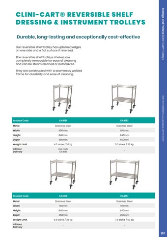 Ocura Healthcare 2026/27 收纳 and Trolleys Section 第 13 页