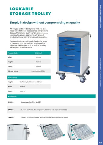 Ocura Healthcare 2026/27 收纳 and Trolleys Section 第 15 页