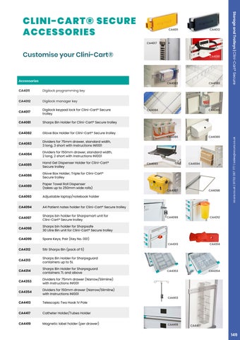 Ocura Healthcare 2026/27 收纳 and Trolleys Section 第 5 页