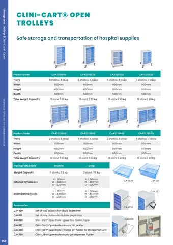 Ocura Healthcare 2026/27 收纳 and Trolleys Section 第 8 页